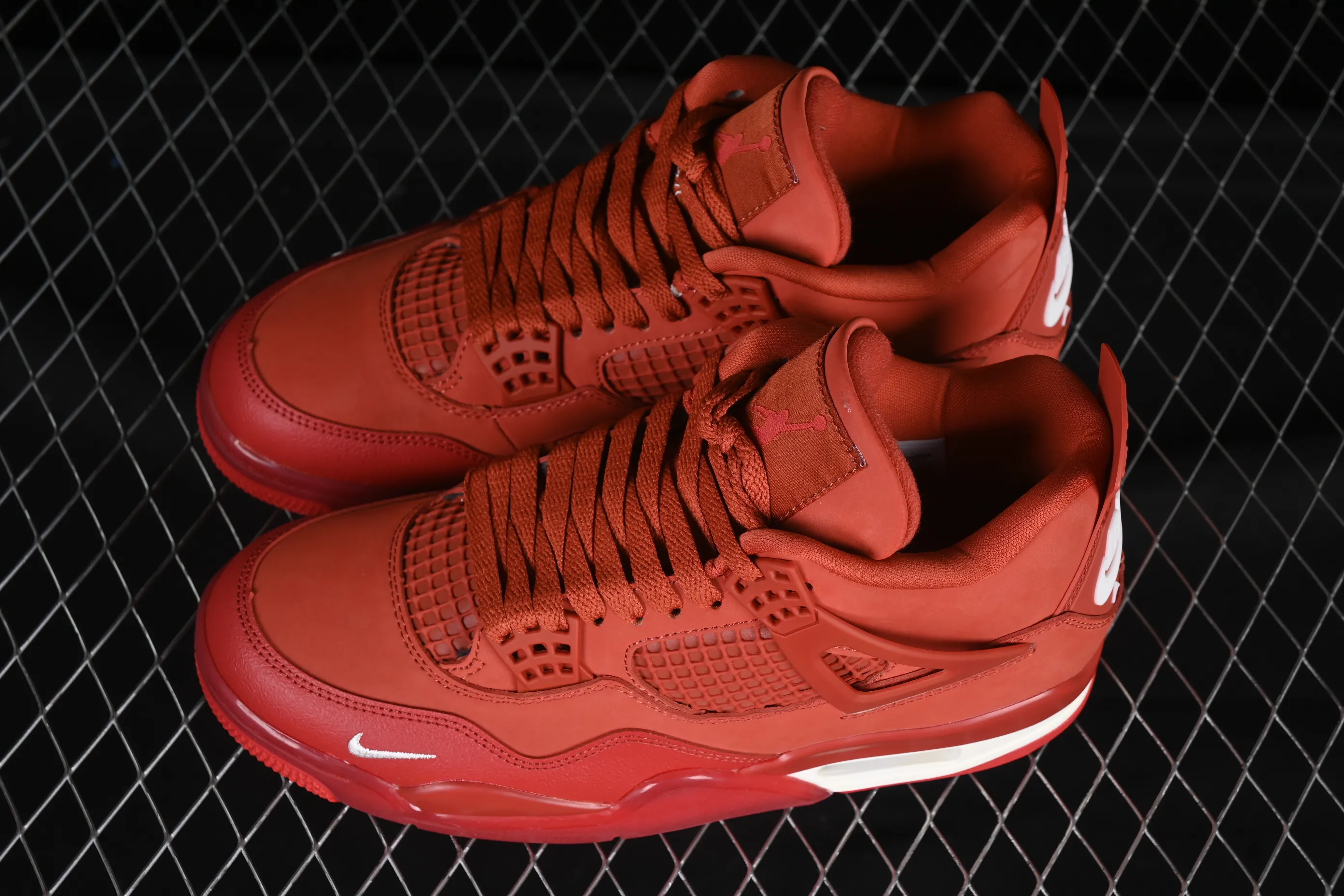All categories Air Jordan Jordan series basketball shoes Air Jordan 4 Nigel Sylvester x Air Jordan 4 OG "Brick By Brick" AJ4 Joe 4 Orange Brown Suede HF4340-800